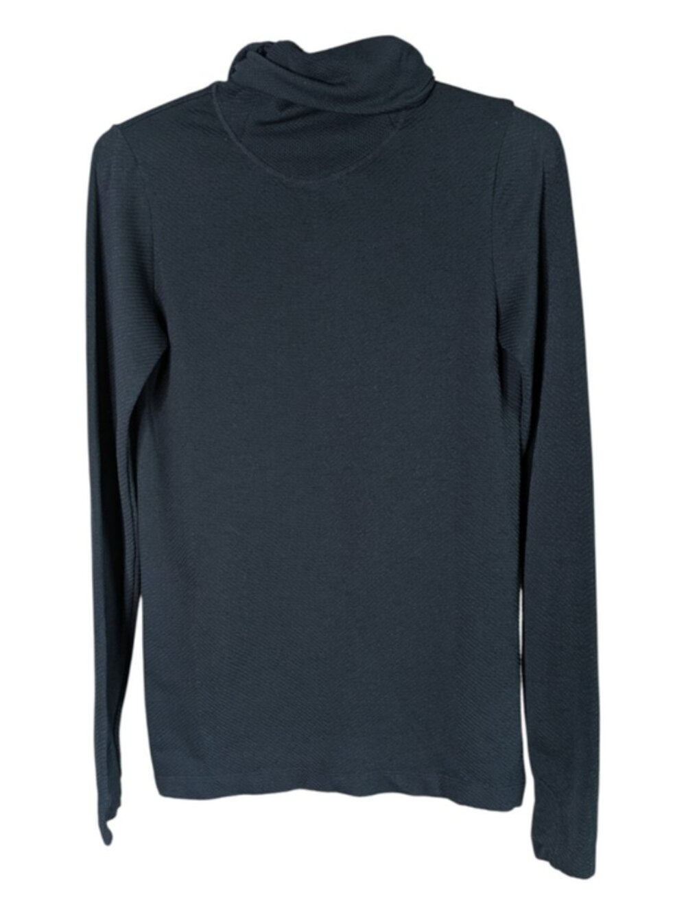 Athleta Flurry Balaclava Chevron Shine Textured Hoodie Navy Size Small